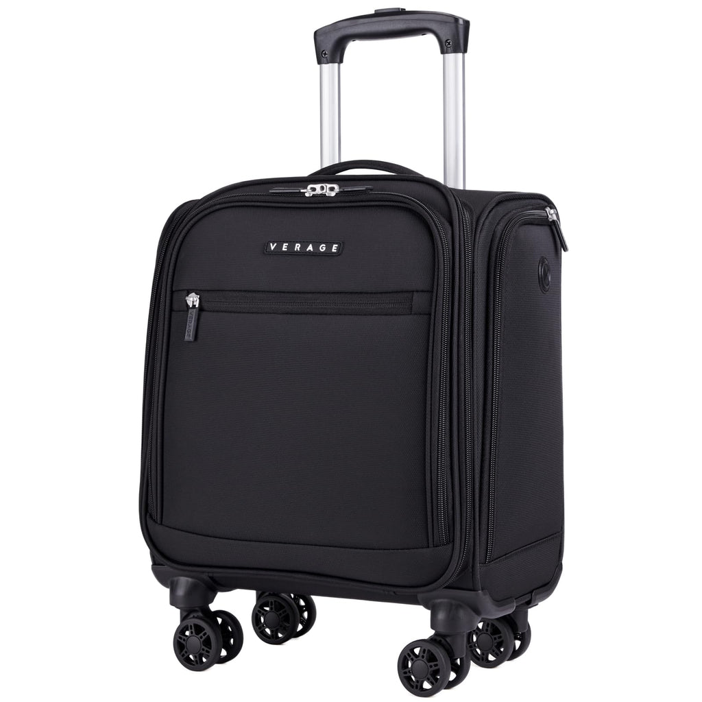 Black 14.5-Inch Spinner Underseat Carry On Luggage E68882