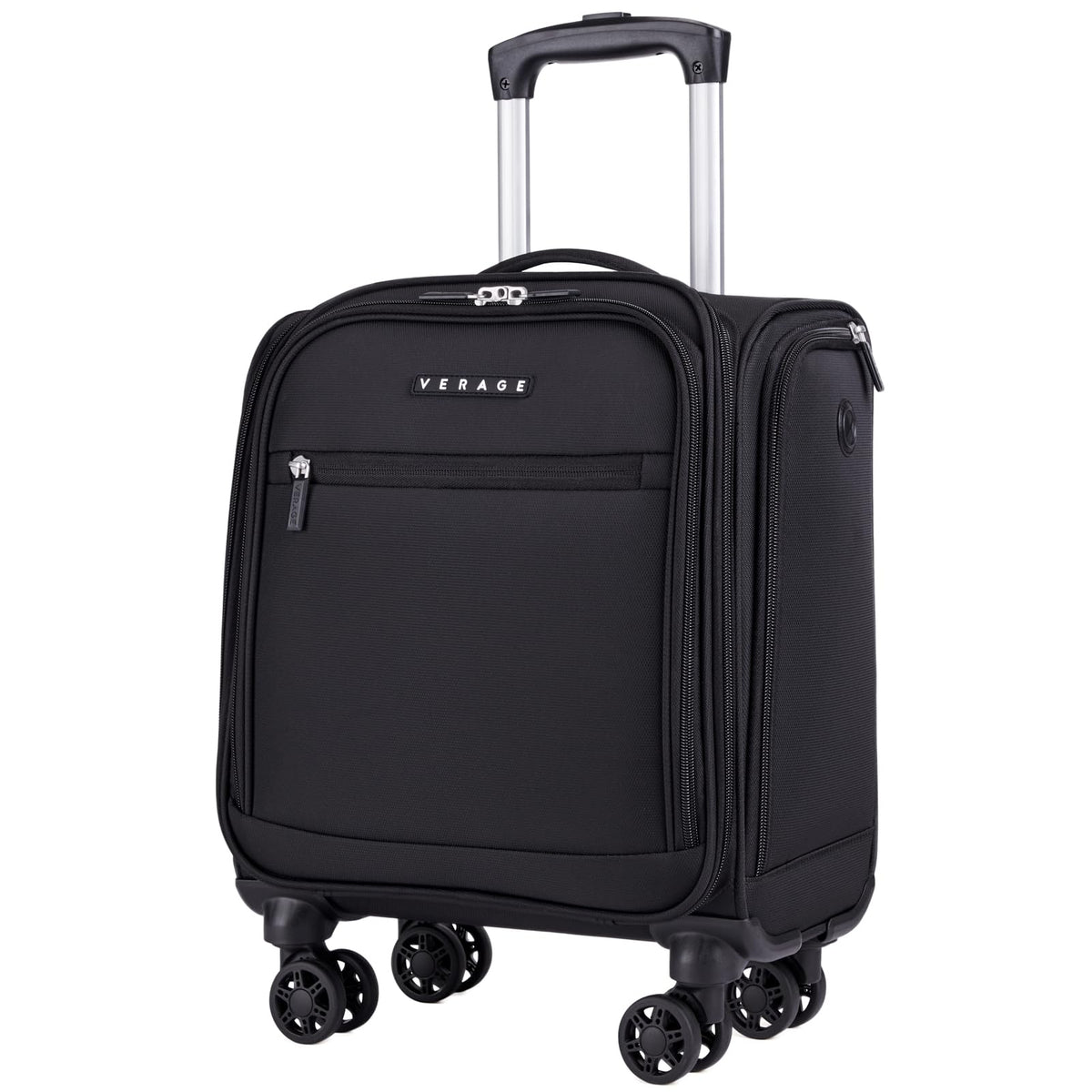 Black 14.5-Inch Spinner Underseat Carry On Luggage E68882