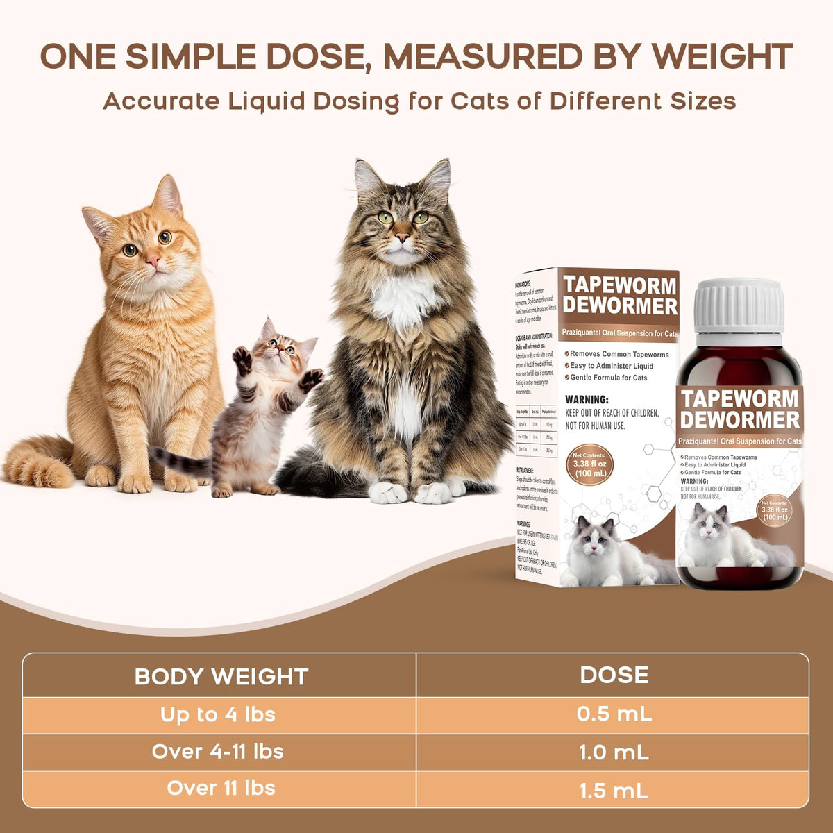 Liquid Cat Tapeworm Dewormer Q989