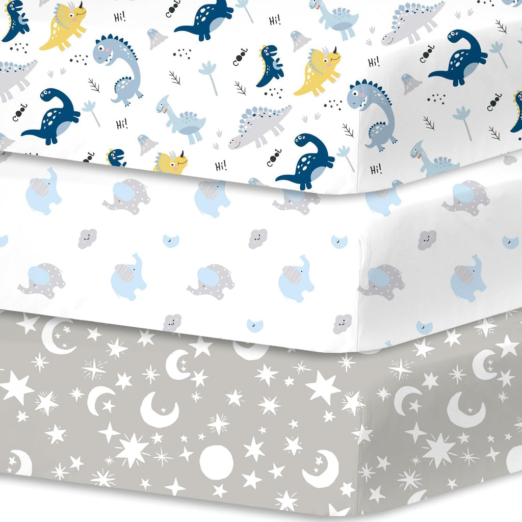 3 Pack Baby Crib Sheets F38989