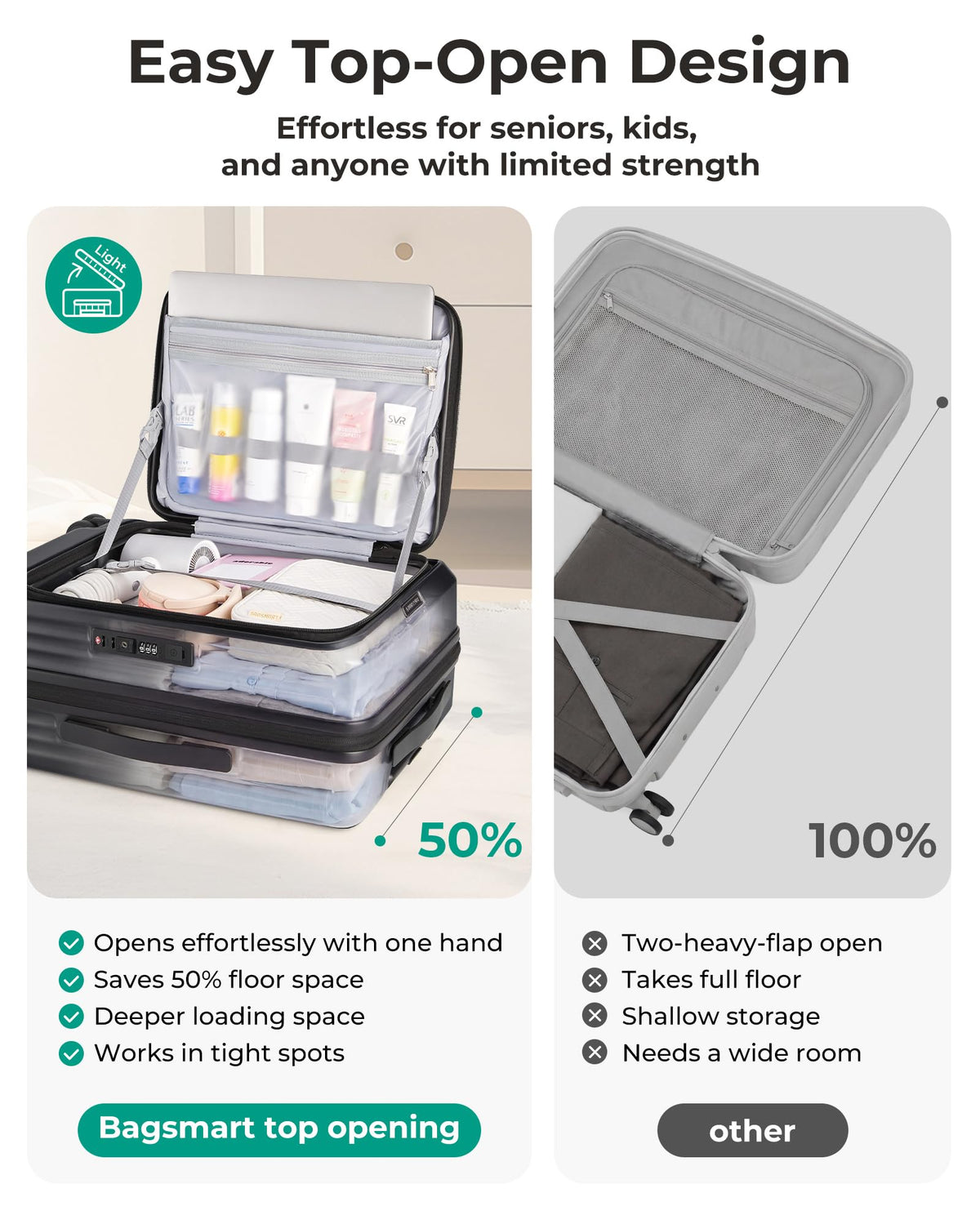 20" Expandable Carry-On Black J1046