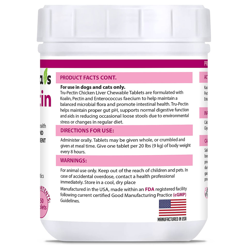 250 Tablets Chicken Liver Flavor Anti-Diarrheal for Dogs & Cats Q176801