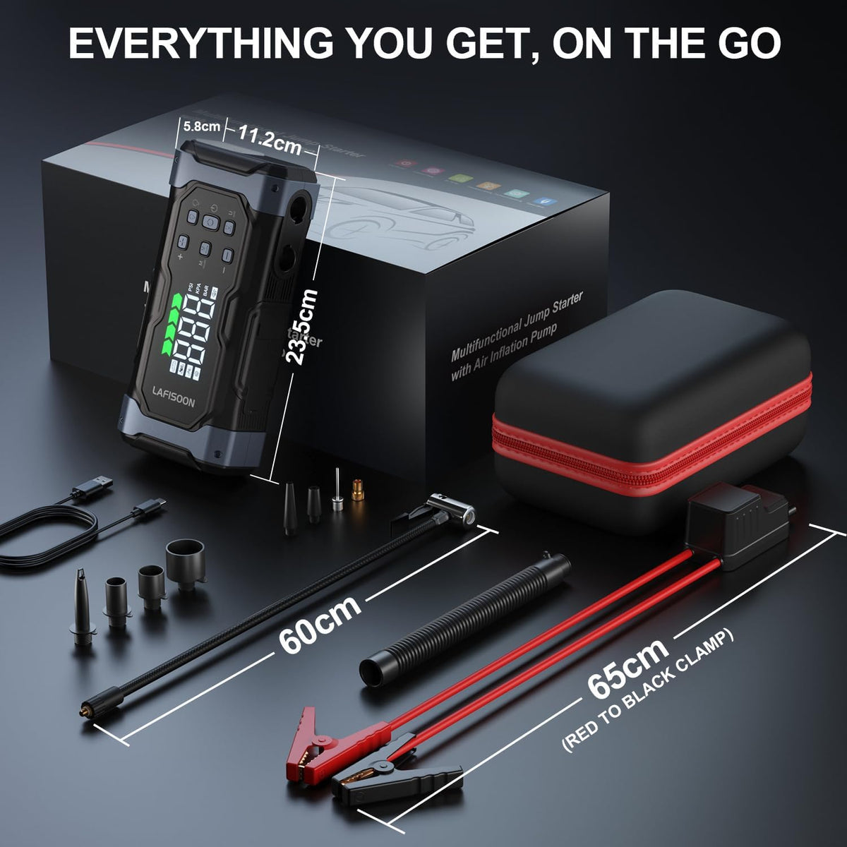 9000A Jump Starter with Air Compressor U775