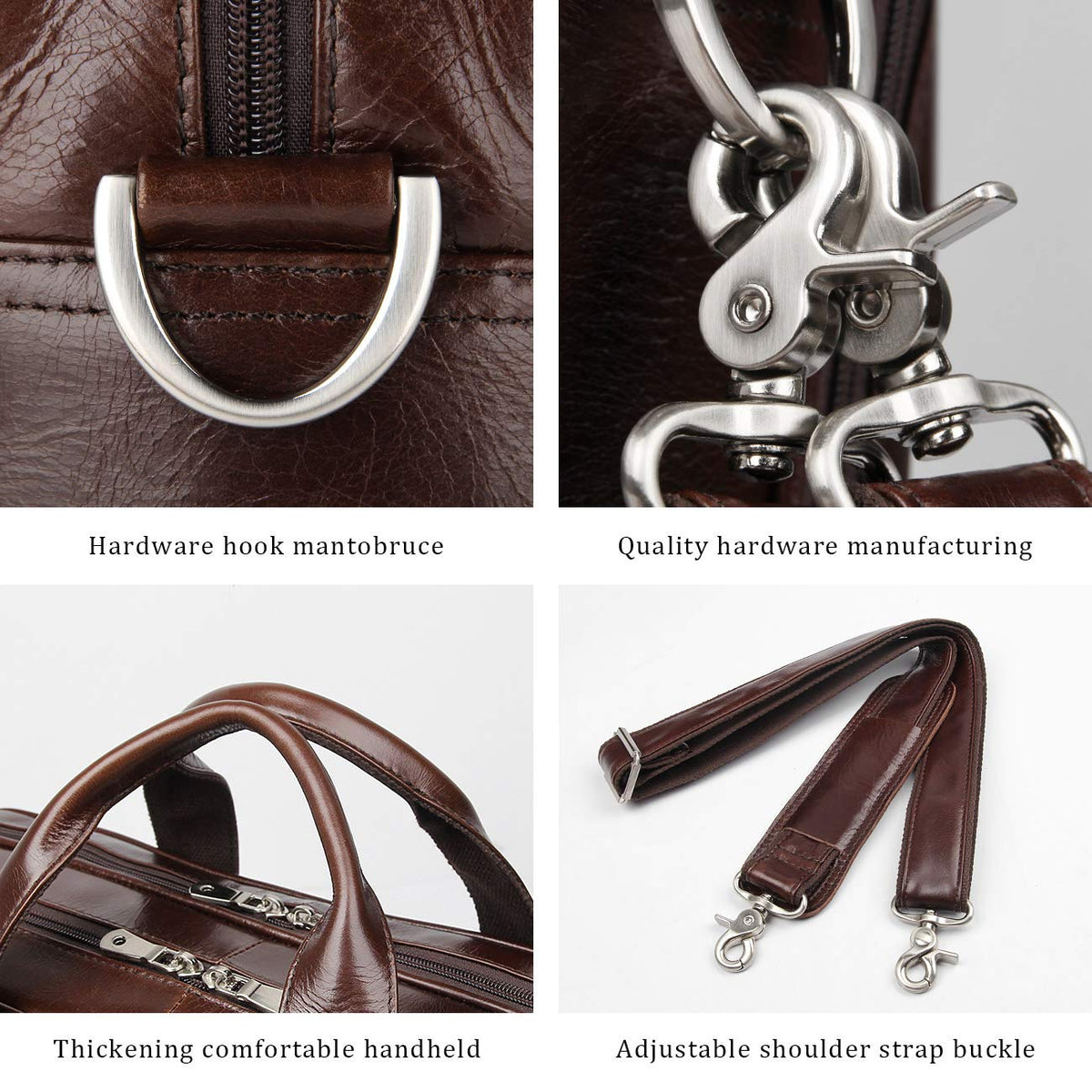 Leather 16'' Laptop Messenger Bag O13523