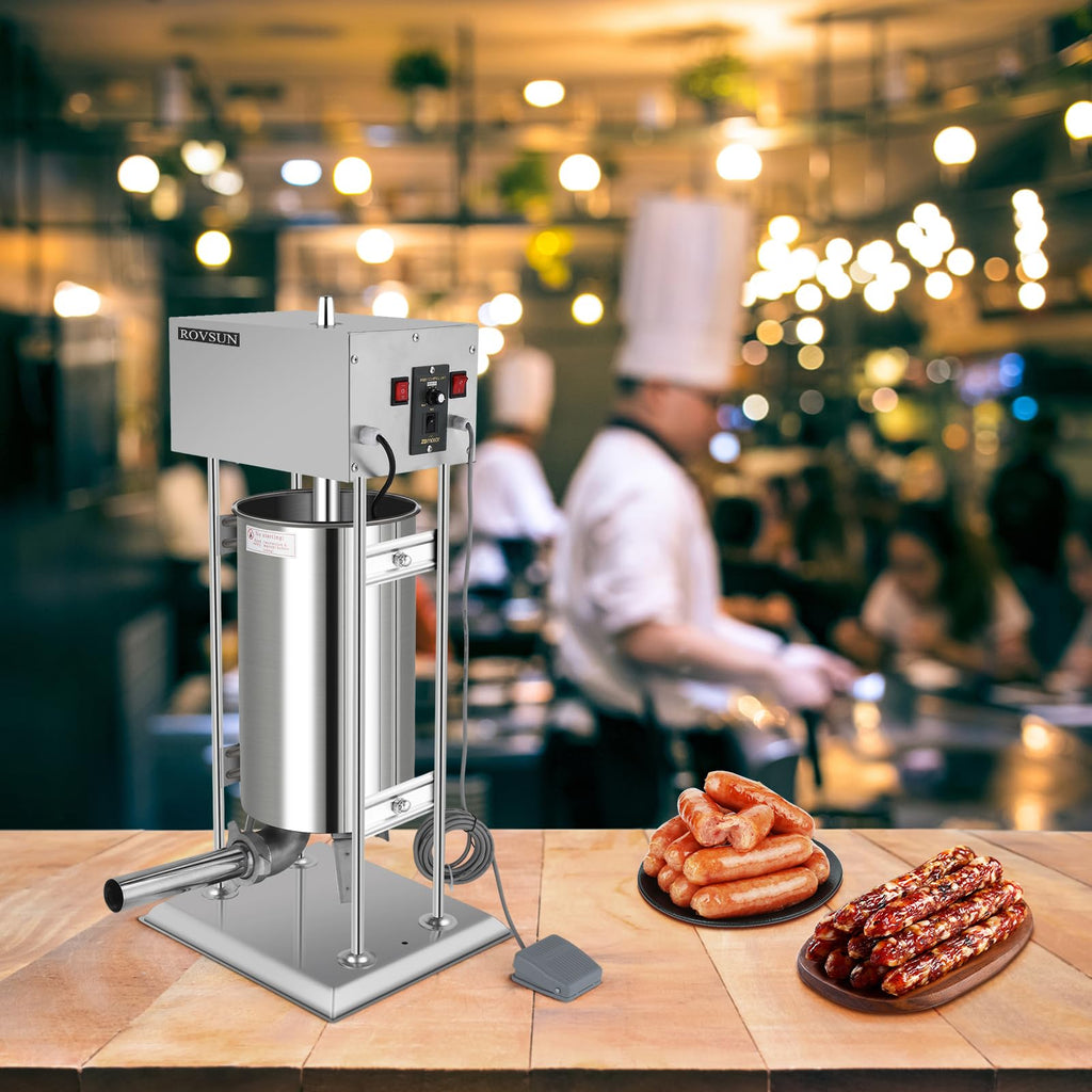 10L Electric Stainless Steel Sausage Stuffer with 5 Stuffing Tubes P736