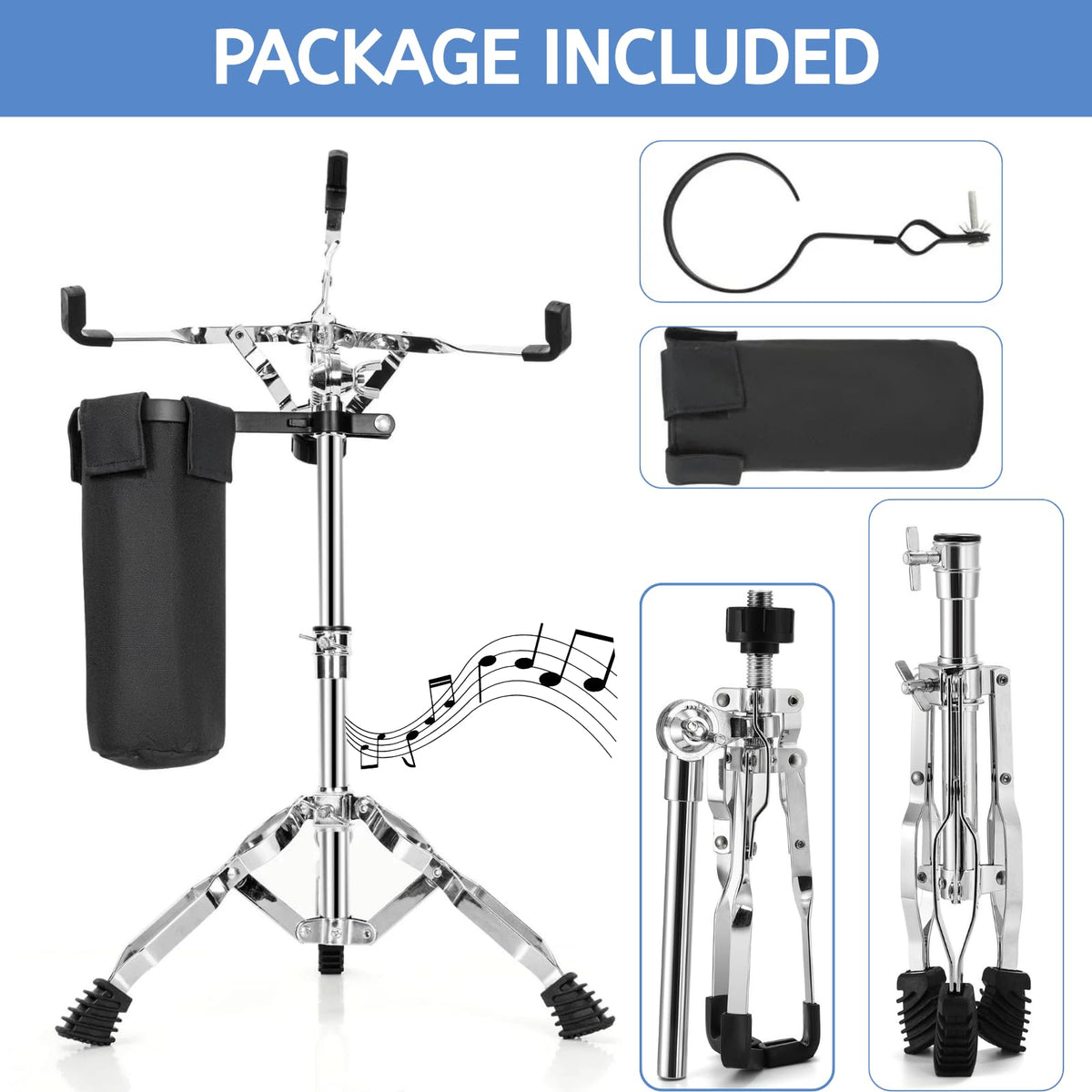 Double Braced Tripod Snare Drum Stand S788