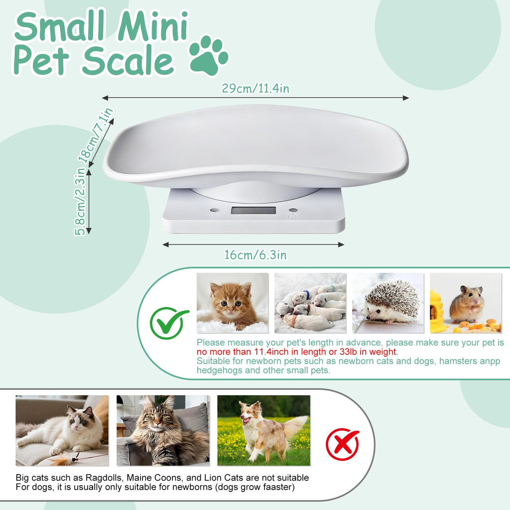 Digital Pet Scale, Max 33lb, 11.4 inch C722