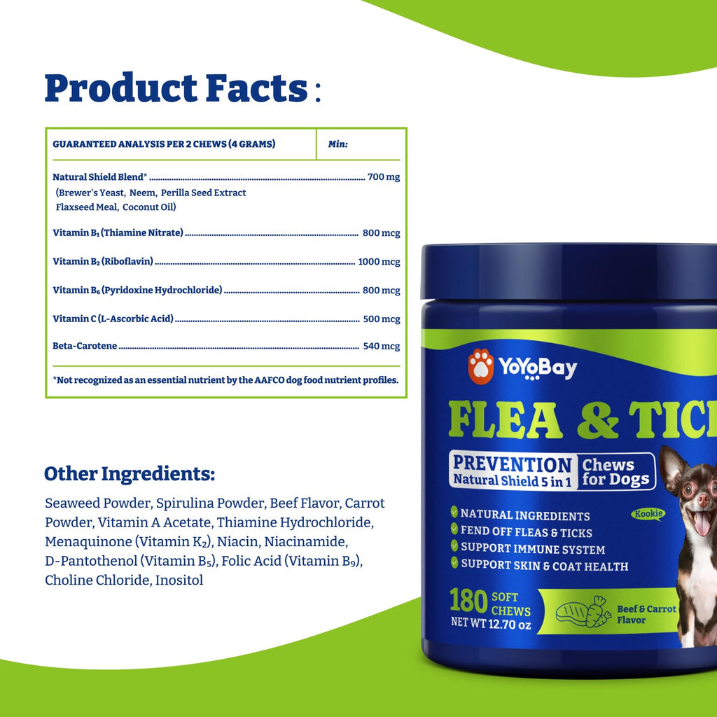 Flea & Tick Prevention for Dogs Chewables X88230