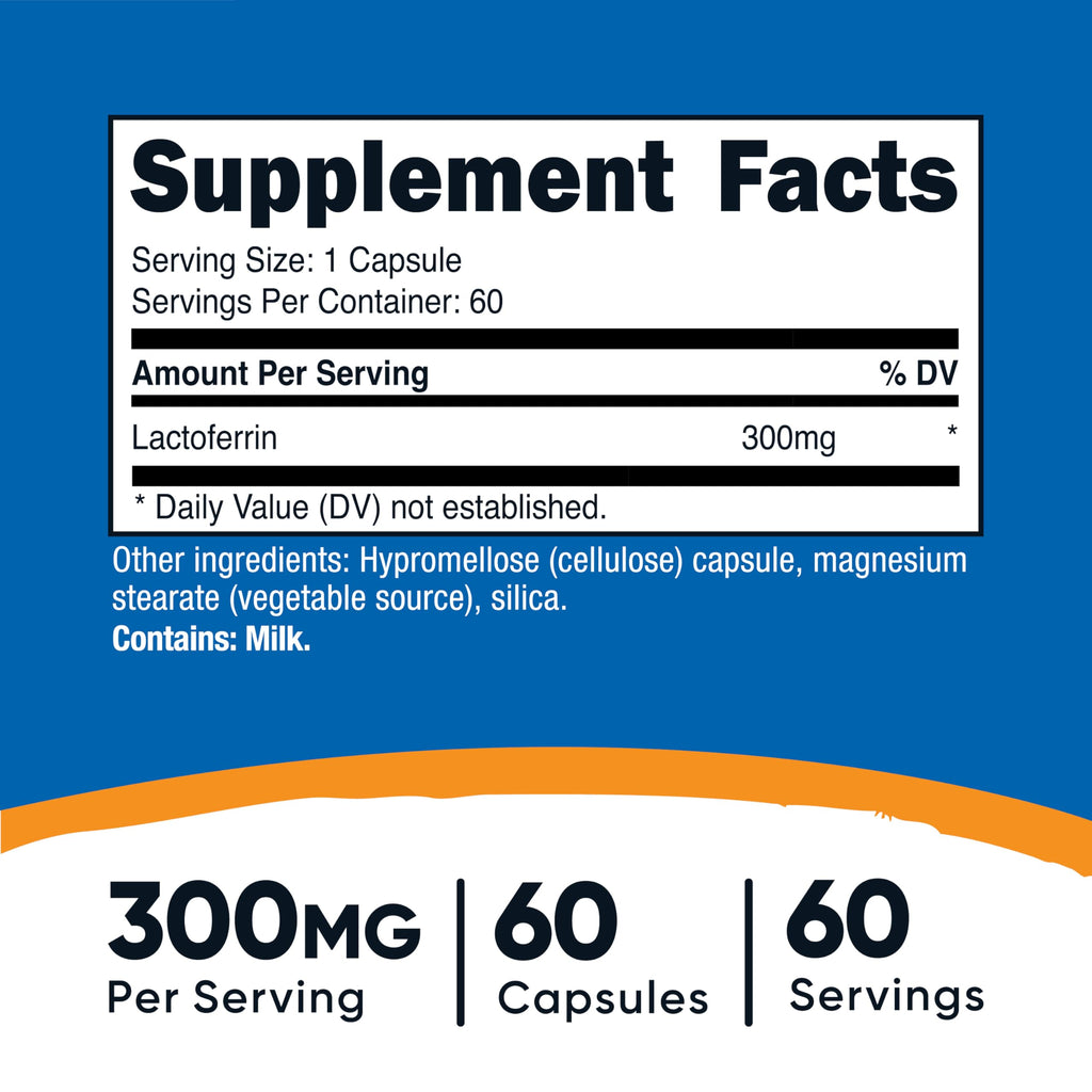 Lactoferrin Capsules 60 Capsules 300mg U419074