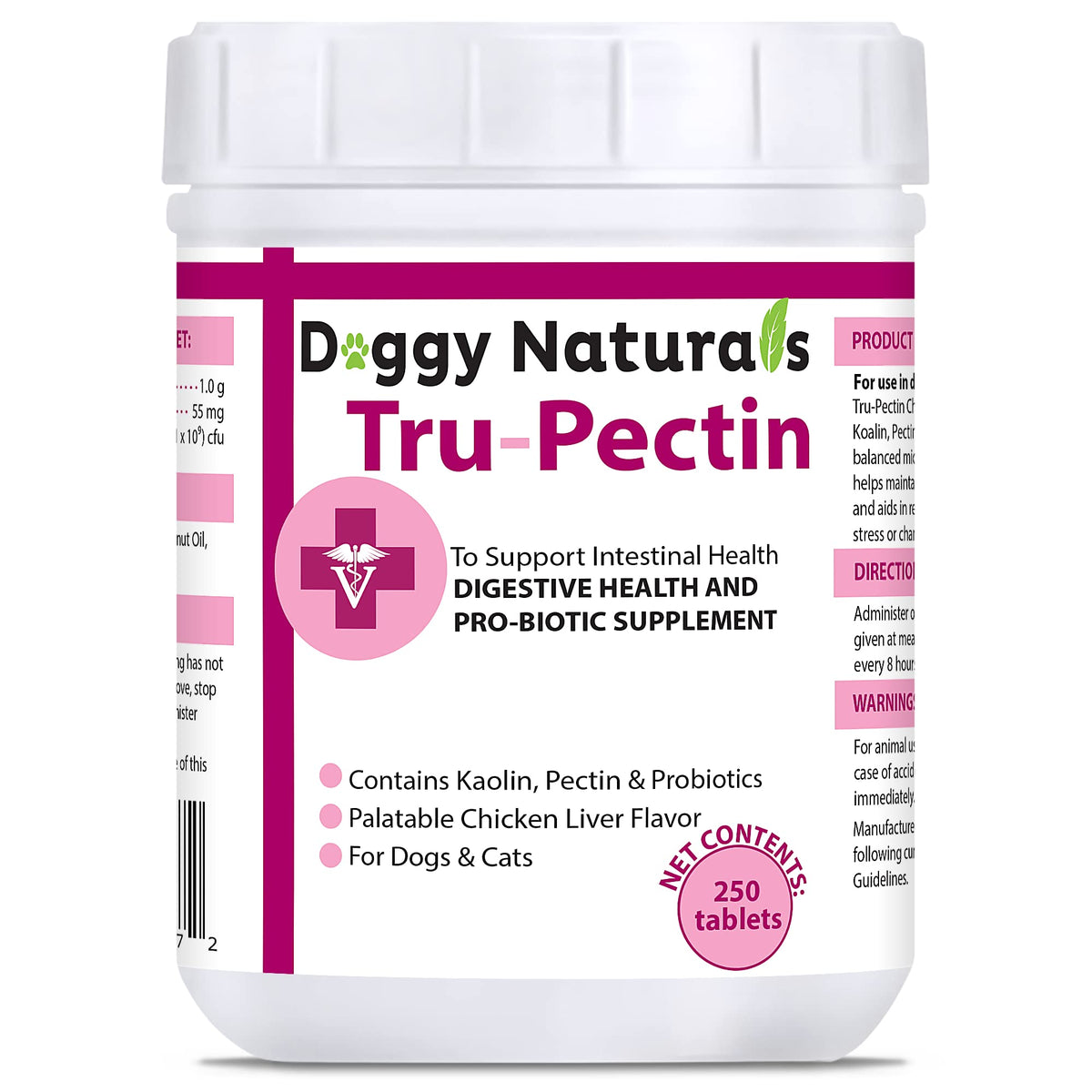 250 Tablets Chicken Liver Flavor Anti-Diarrheal for Dogs & Cats Q176801