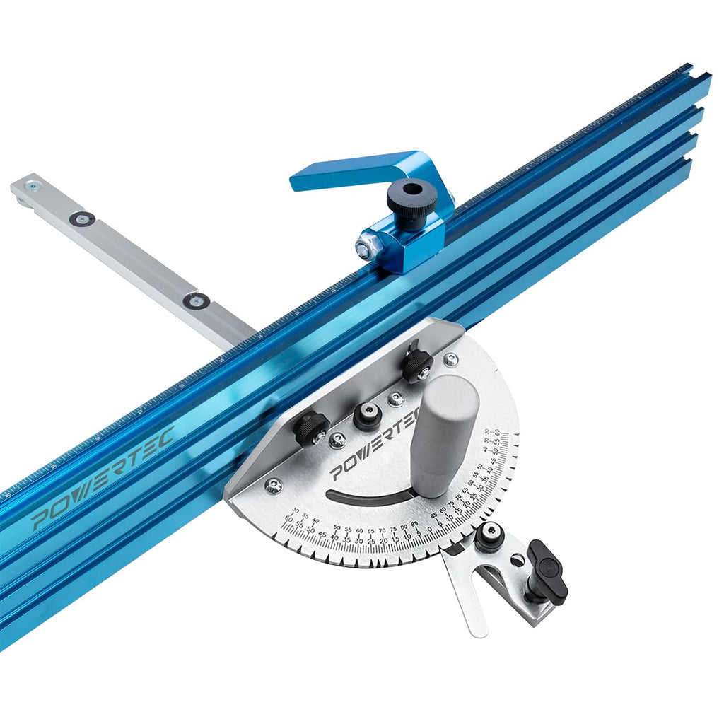 Table Saw Precision Miter Gauge System with 27 Angle Stops and T-Slotted Miter Bar T98053