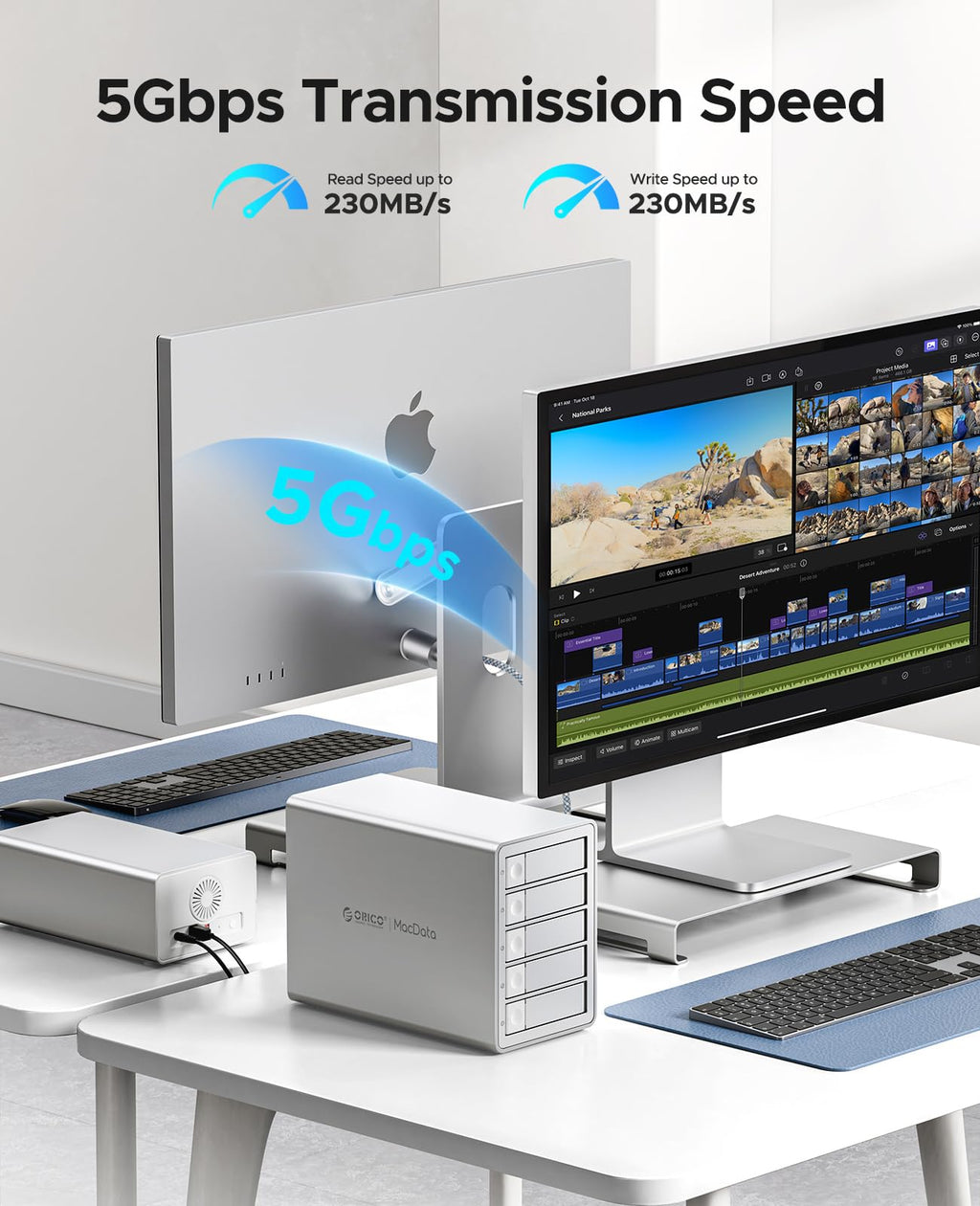 5 Bay RAID External Hard Drive Enclosure B28334