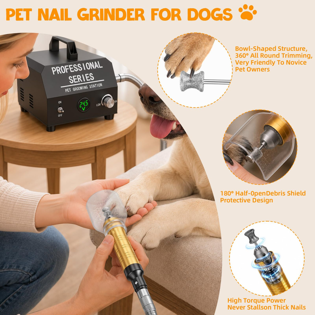 350w Electric Dog Nail Grinder R4835