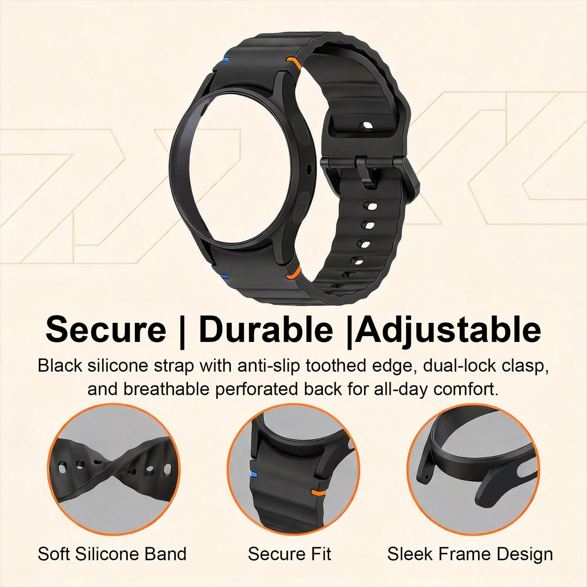 2 Pack Watch Bands & Protector Case U185754
