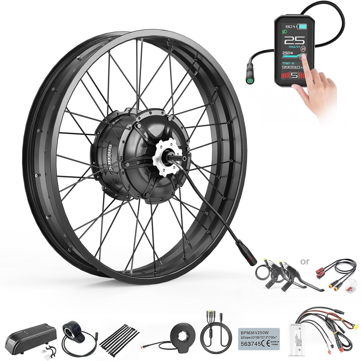 20" 26" 1000W Fat Tire Ebike Conversion Kit D70451