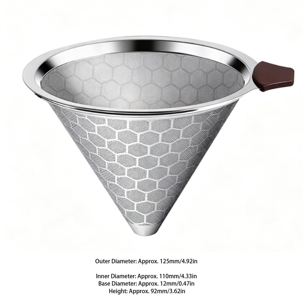 Pour Over Coffee Filter Dripper Stainless Steel G6817