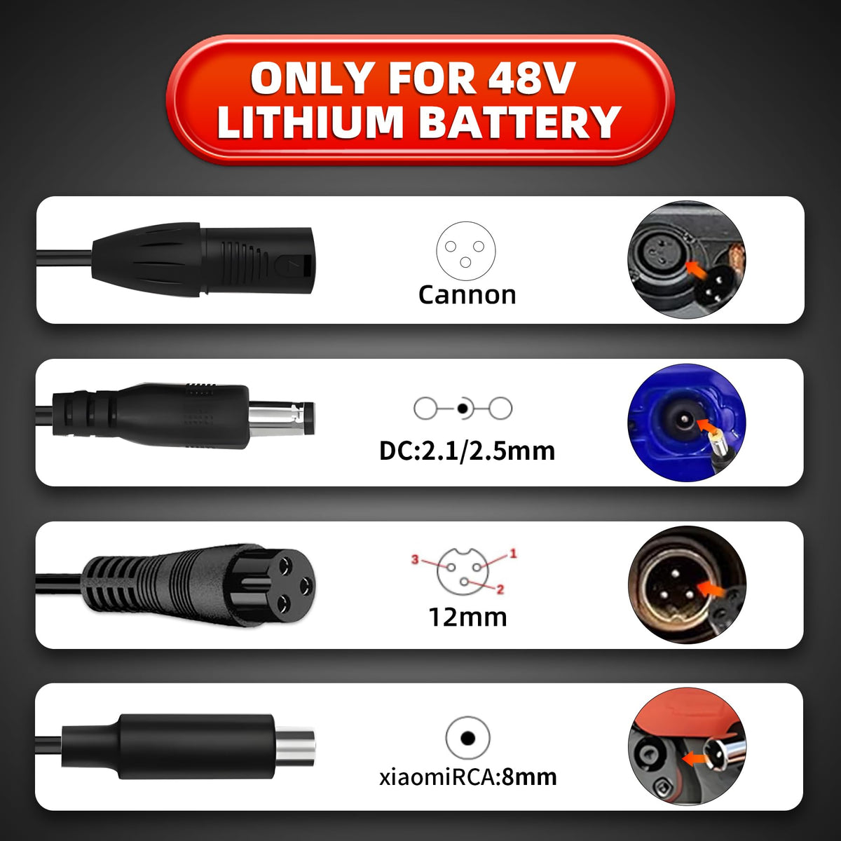54.6V 2A Electric Bike Charger M76957