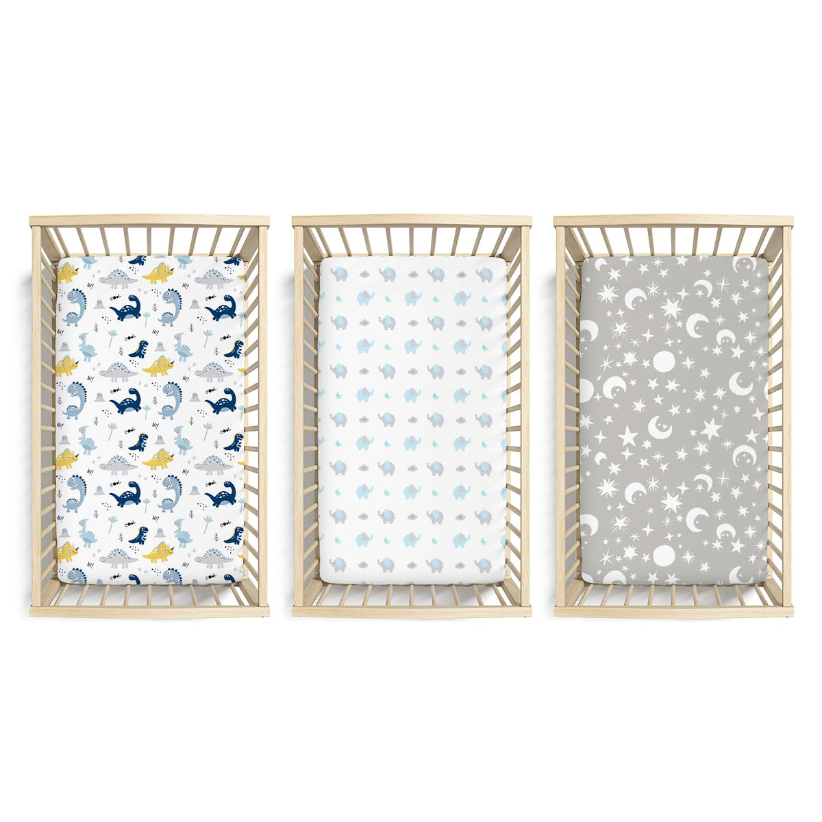 3 Pack Baby Crib Sheets F38989