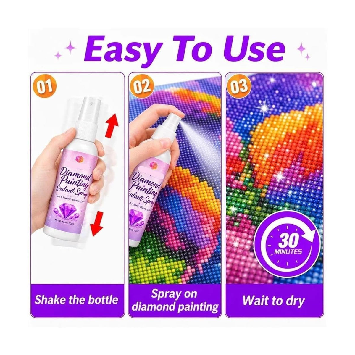 Diamond Painting Sealant Spray 4 Pack M751
