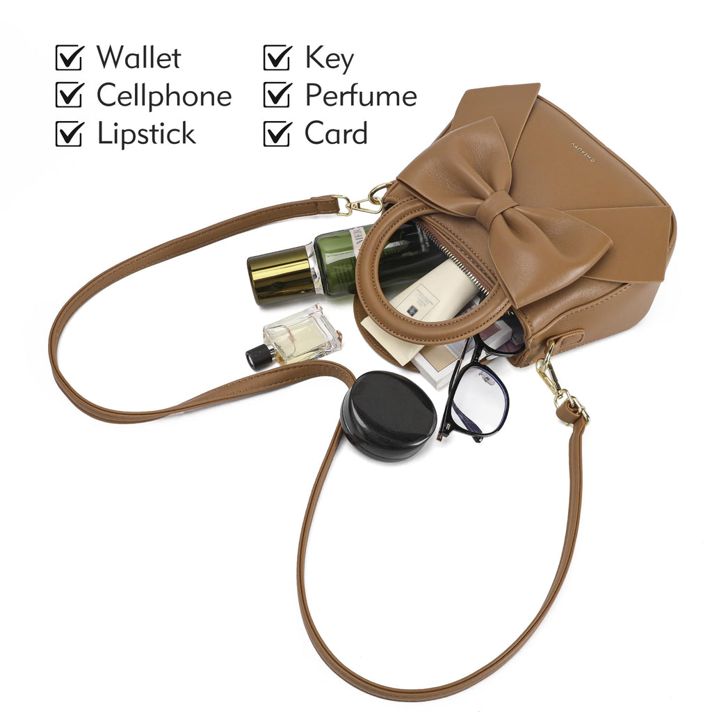 Vegan Leather Crossbody Bag with Top Carry Handle W2569