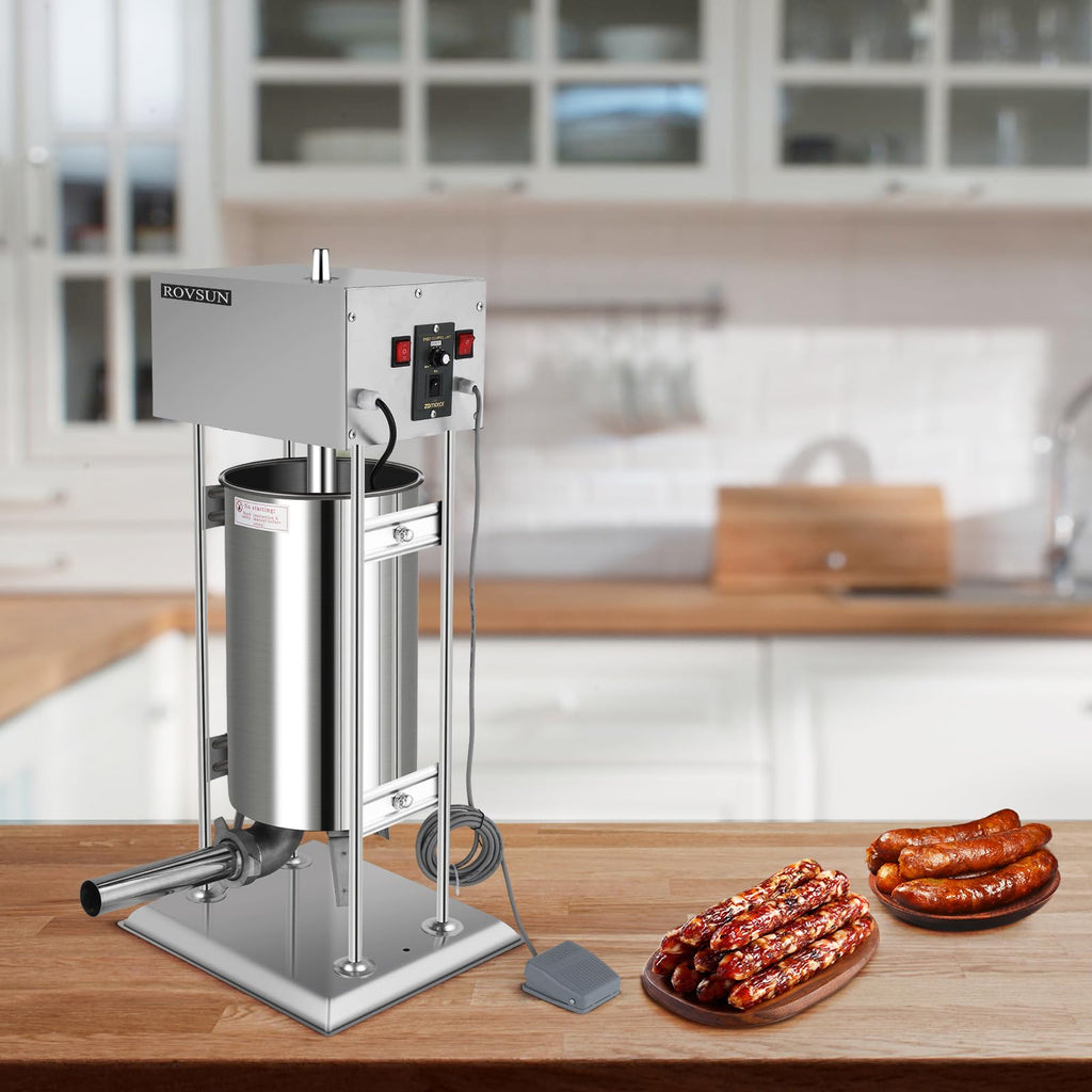 10L Electric Stainless Steel Sausage Stuffer with 5 Stuffing Tubes P736