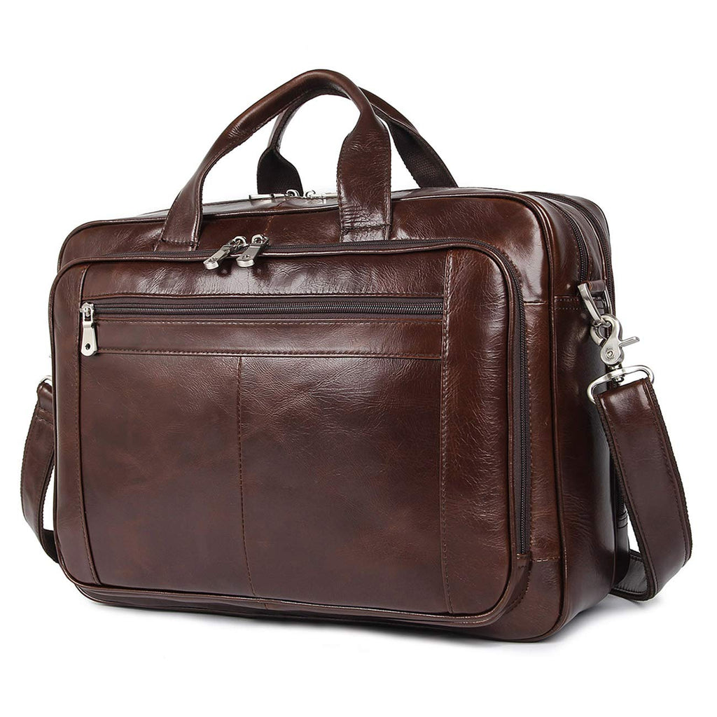 Leather 16'' Laptop Messenger Bag O13523