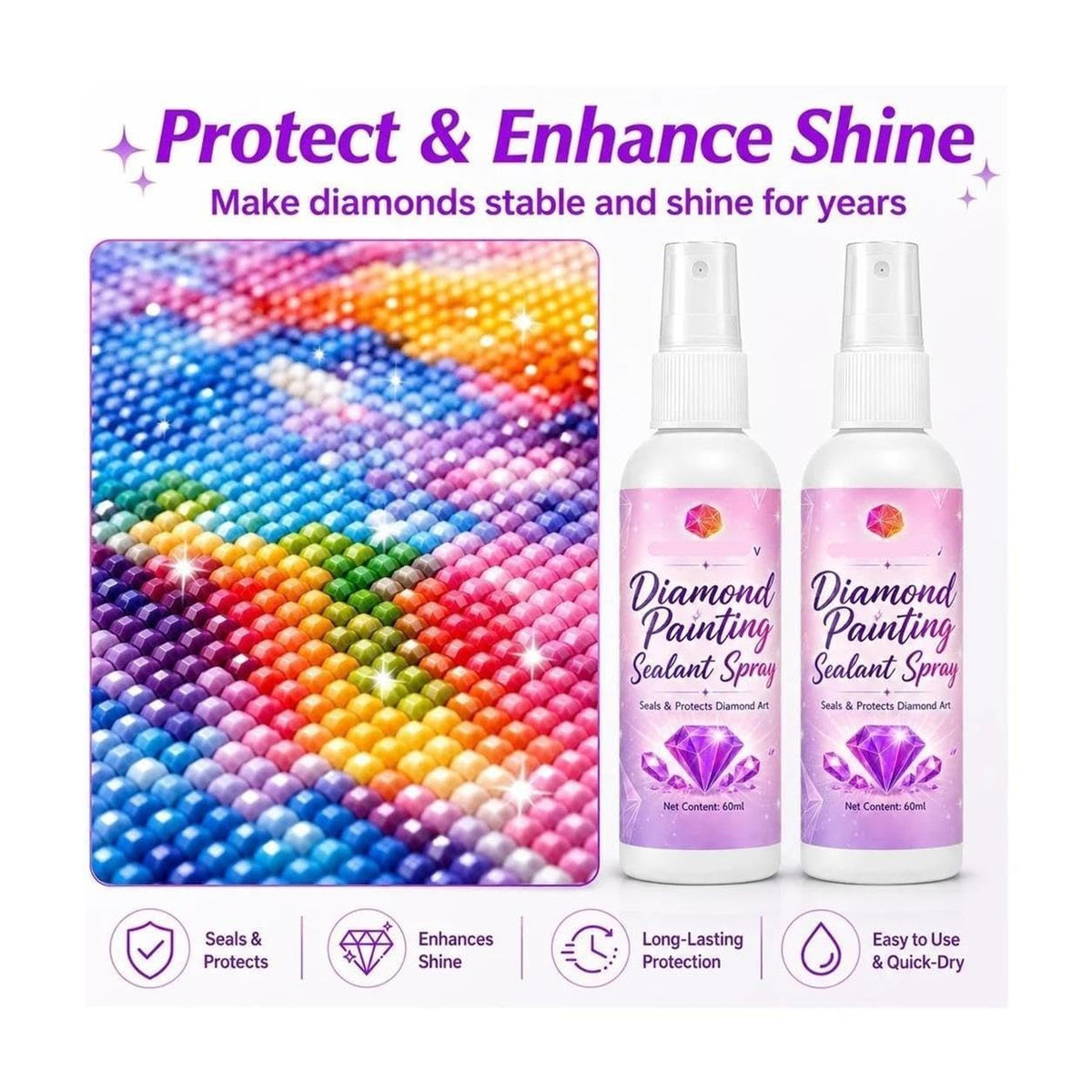 Diamond Painting Sealant Spray 4 Pack M751