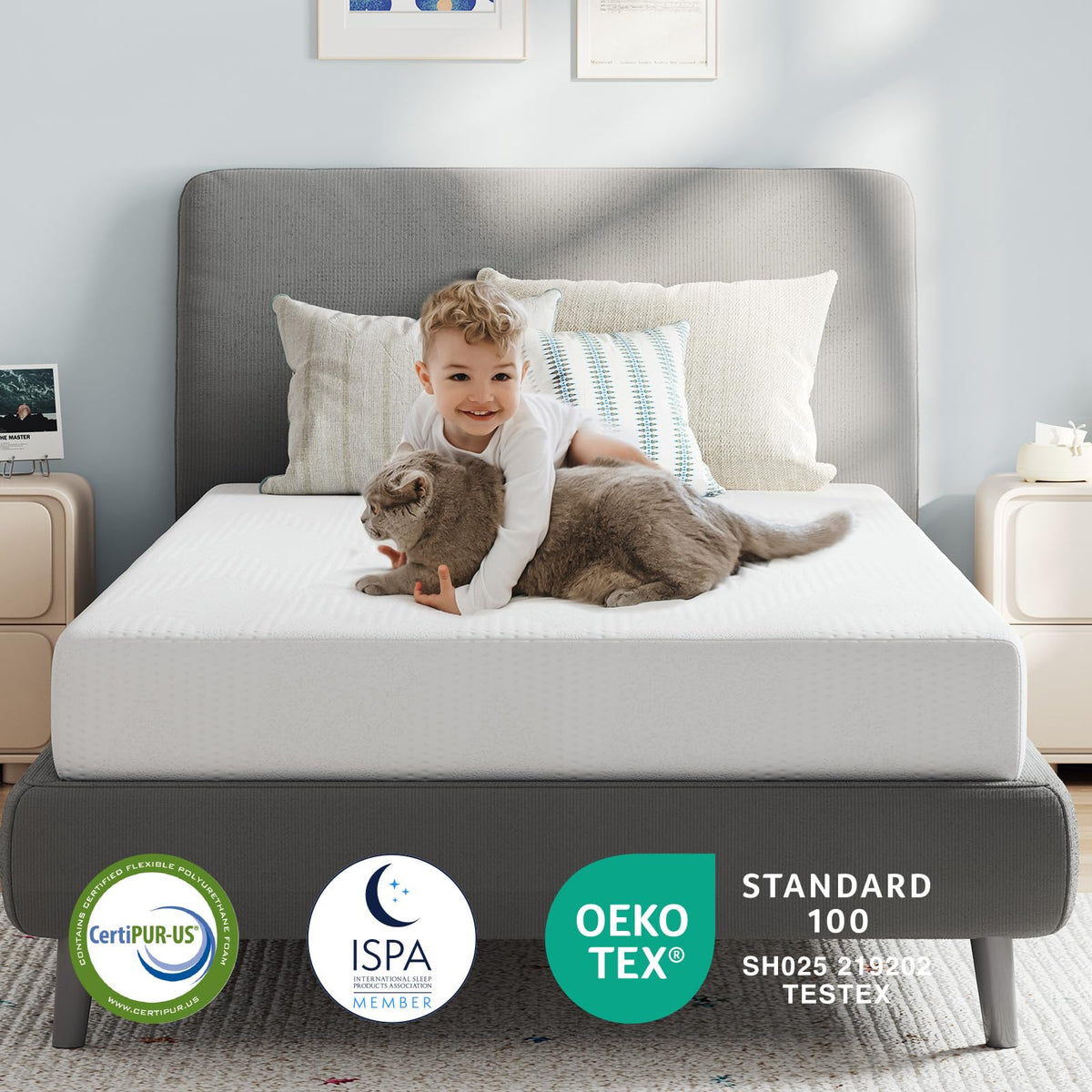 5 Inch Gel Memory Foam Twin Mattress F566