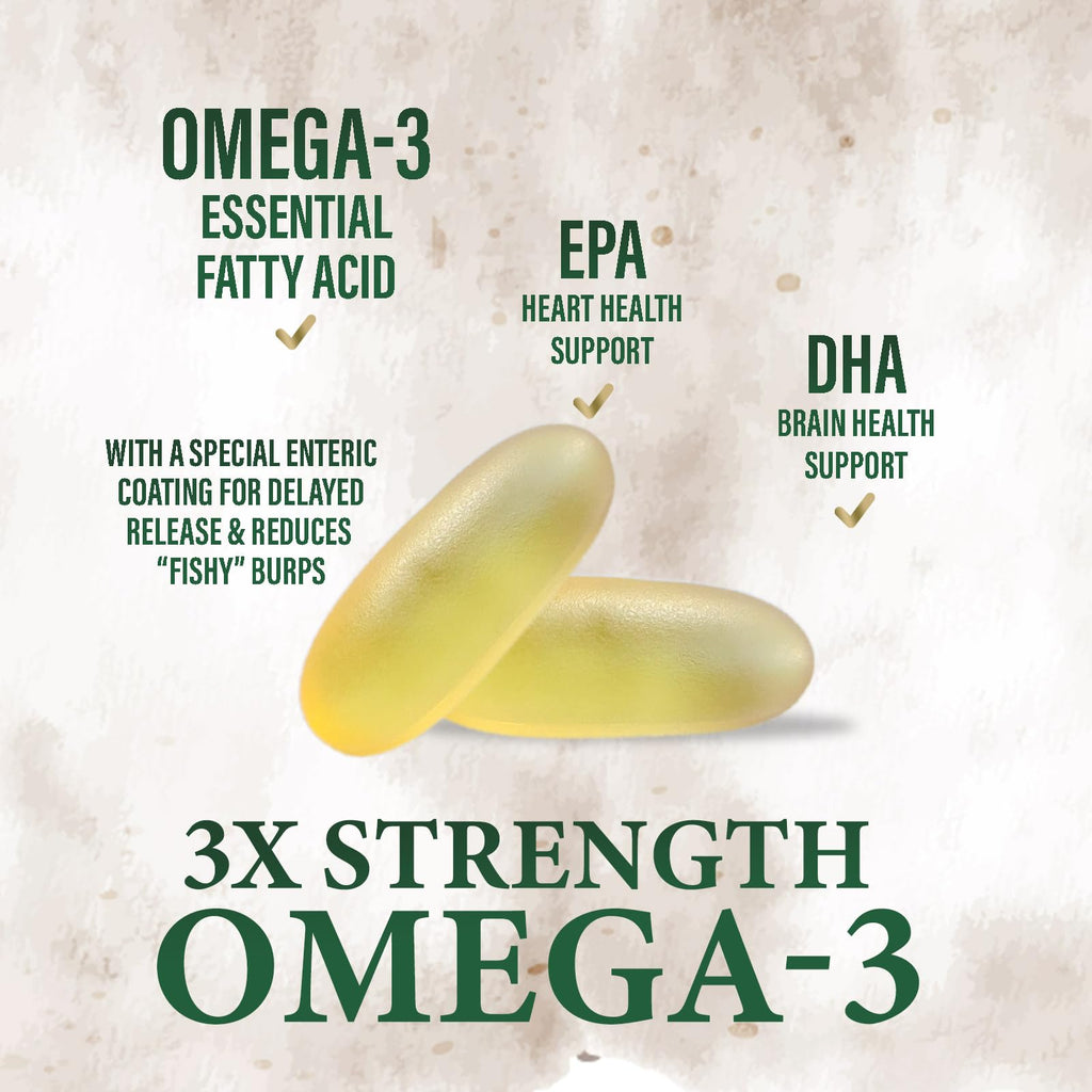 2400mg Omega 3 Fish Oil Softgels O6565