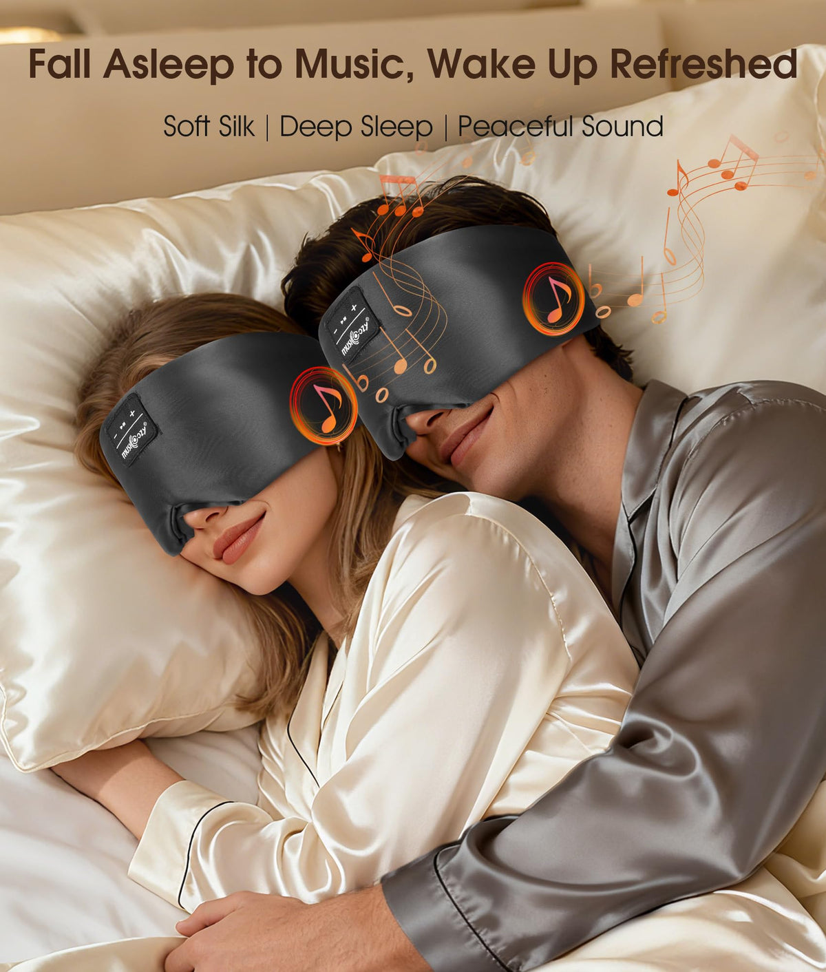 Silk Sleep Mask Bluetooth Headphones V85851