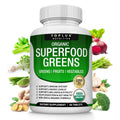 Organic Super Greens Capsules Superfood Supplement 60 Tablets L50129
