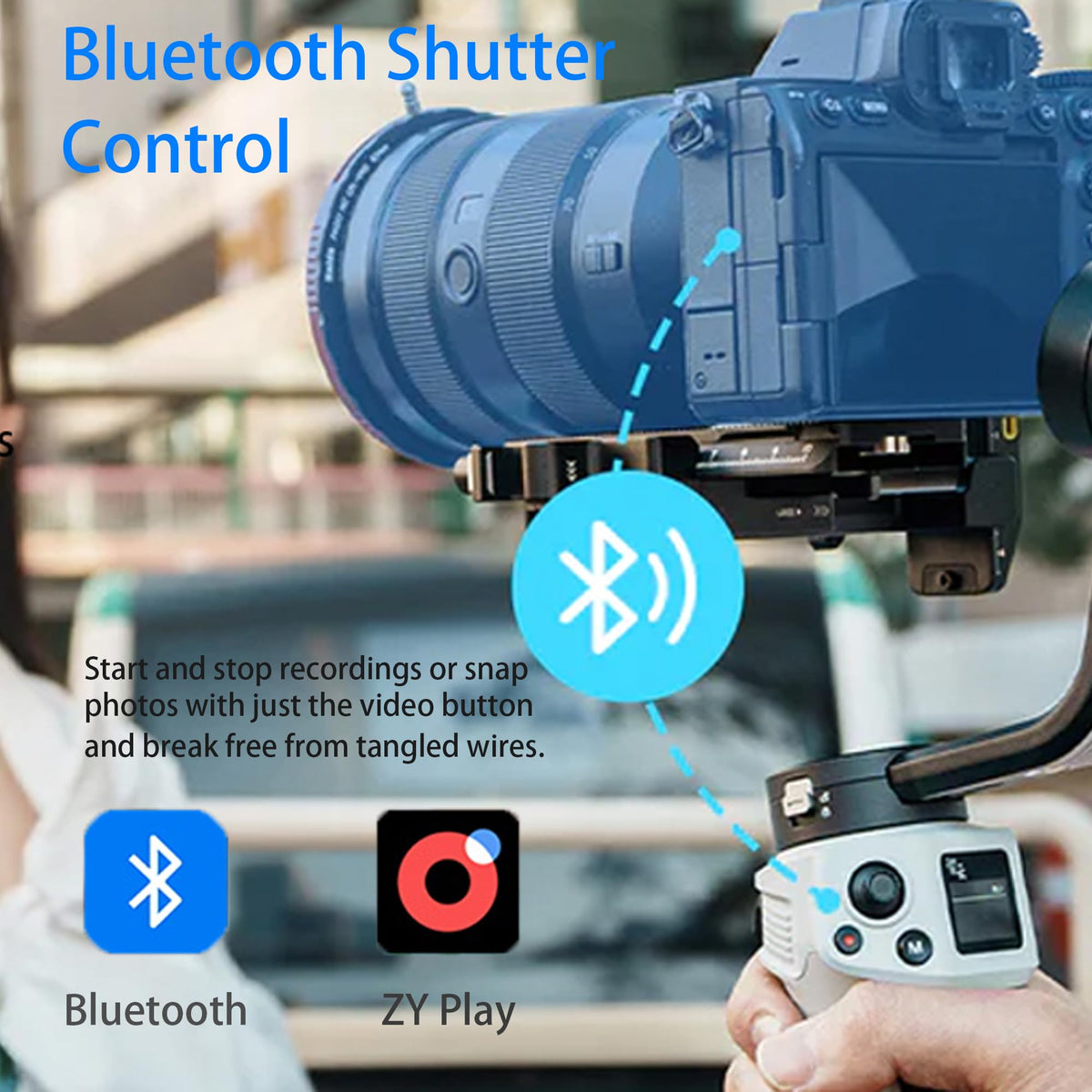 Lightweight 3-Axis Camera Gimbal Stabilizer H341