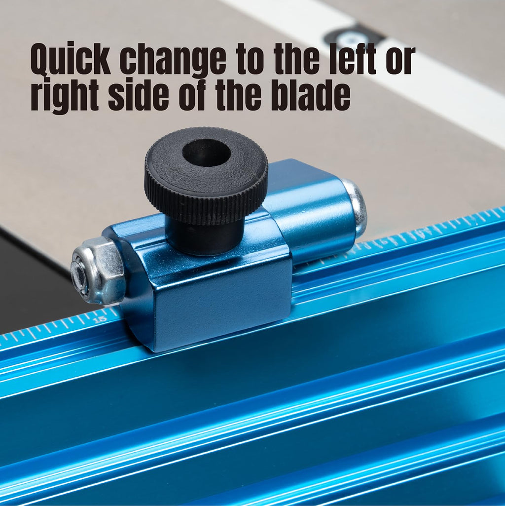 Table Saw Precision Miter Gauge System with 27 Angle Stops and T-Slotted Miter Bar T98053