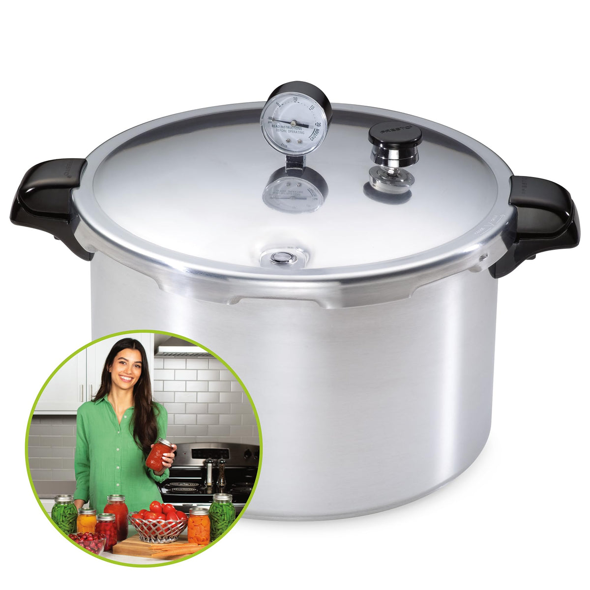 16-Quart Aluminum Pressure Canner and Cooker W26473