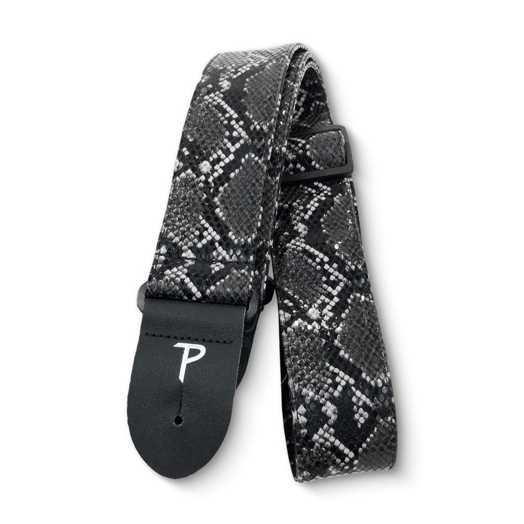 Faux Snake Skin Jacquard Patterned Non-Slip Guitar Strap F189297