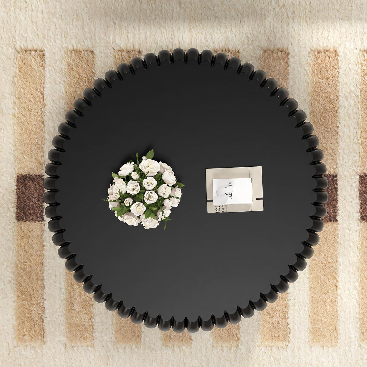Round Fluted Drum Coffee Table P554407