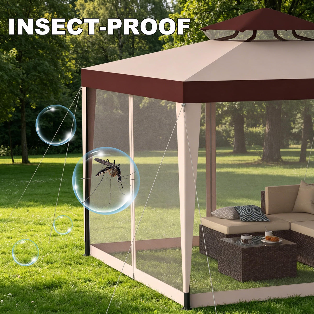 10×10 Outdoor Gazebo Canopy Tent B130