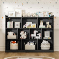 Black 3 Tier Wood Bookshelf F429878