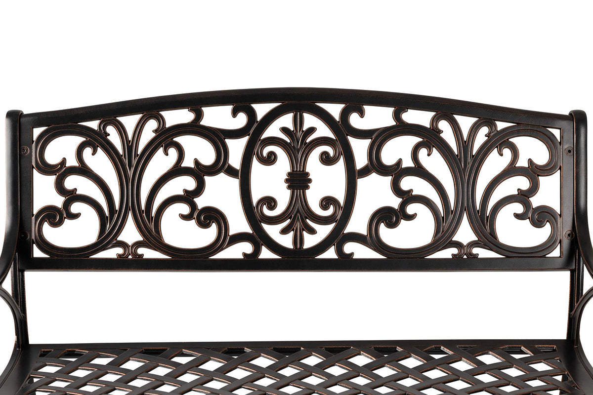 Cast Aluminum Bench K7849
