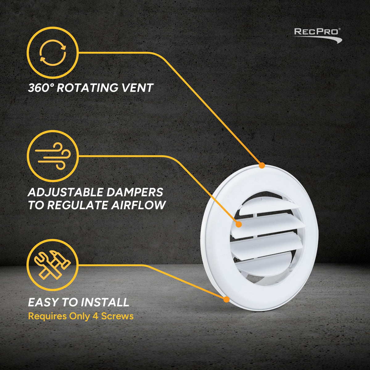 RV Ceiling Air Vent 5 Pack E927848