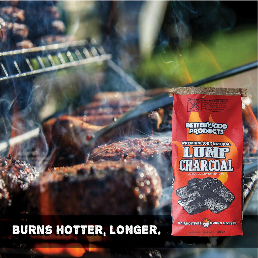 100% All Natural Hardwood Lump Charcoal 17.6 Pounds A526773