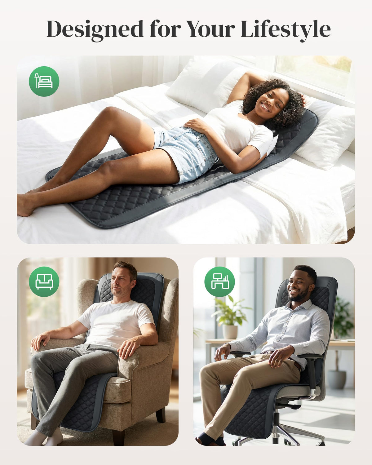 Full Body Massage Mat with Heat Z327849