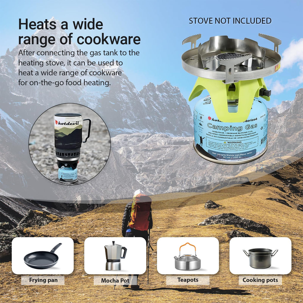 Isobutane Fuel Canister 230 Gram Camping Stove Fuel 8.1oz 4 packs P394595