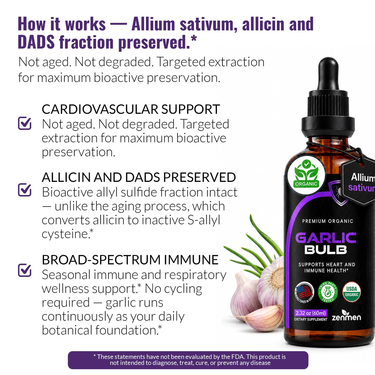 Organic Odorless Garlic Supplements X50828