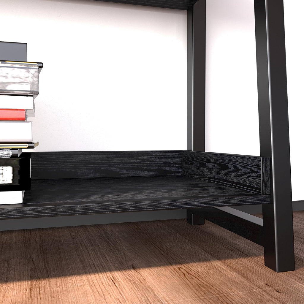 5-Tier Industrial Ladder Shelf Bookcase Y515