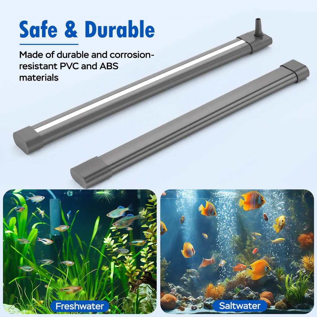 Aquarium Air Bubble Strip, Fine Bubble Wall Air Stone Bar (6.3 Inch) N385