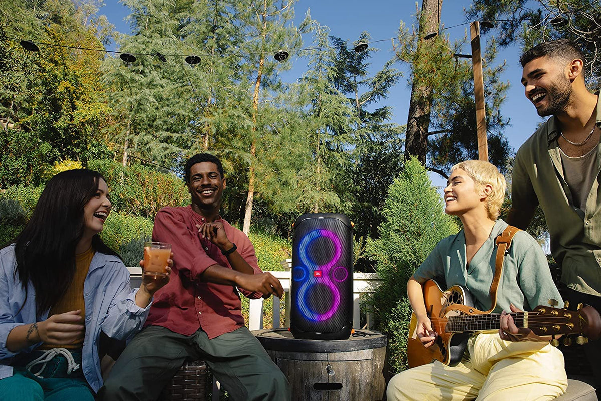 Portable Party Speaker with Built-in Lights Y482837