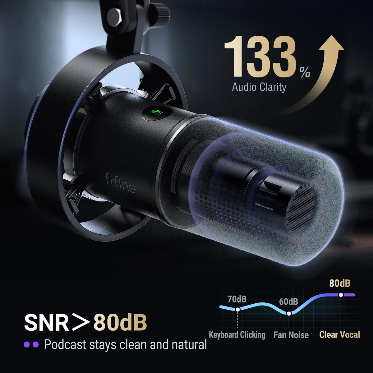 USB/XLR Dynamic Vocal Microphone Kit Q783