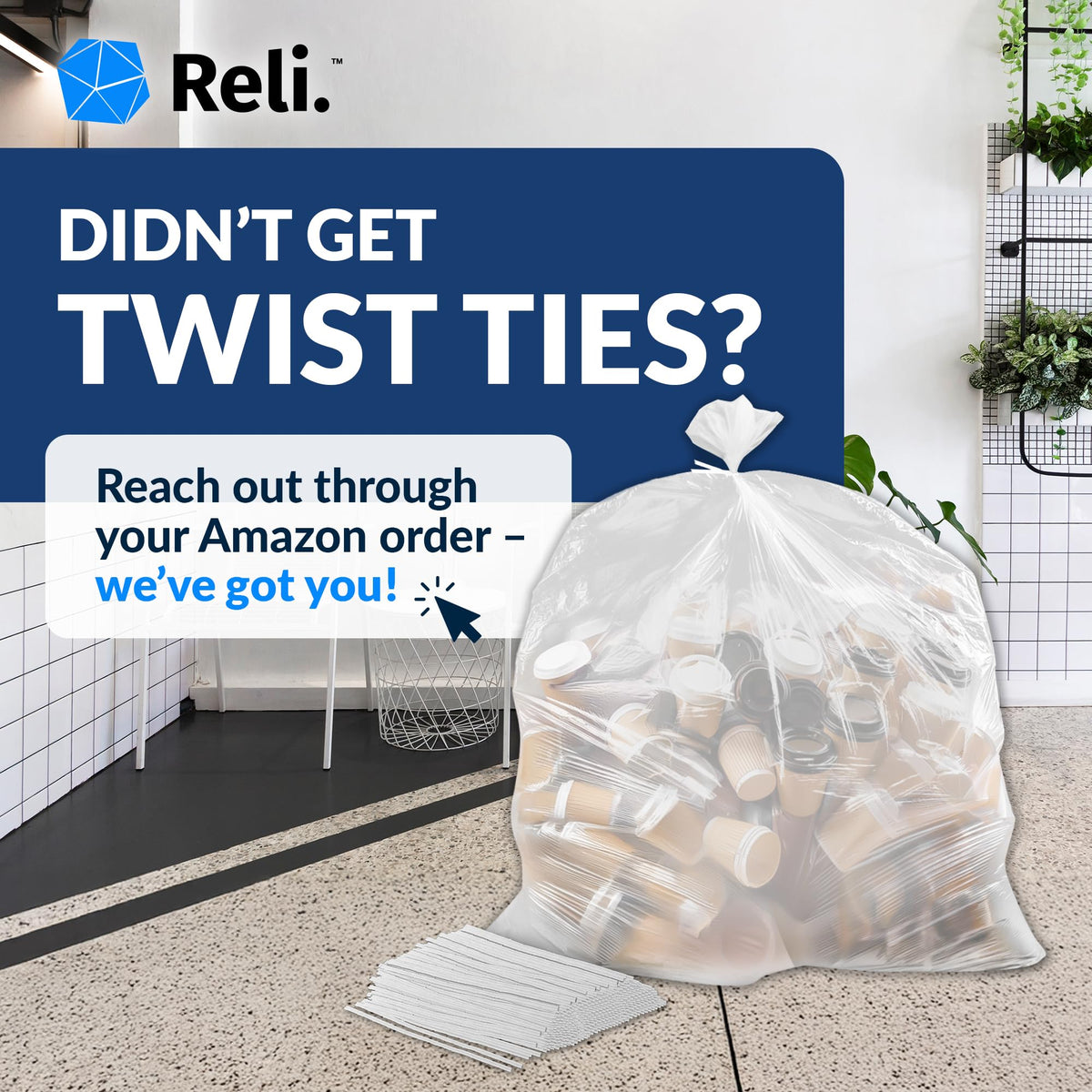 65 Gallon Heavy Duty Trash Bags H992955