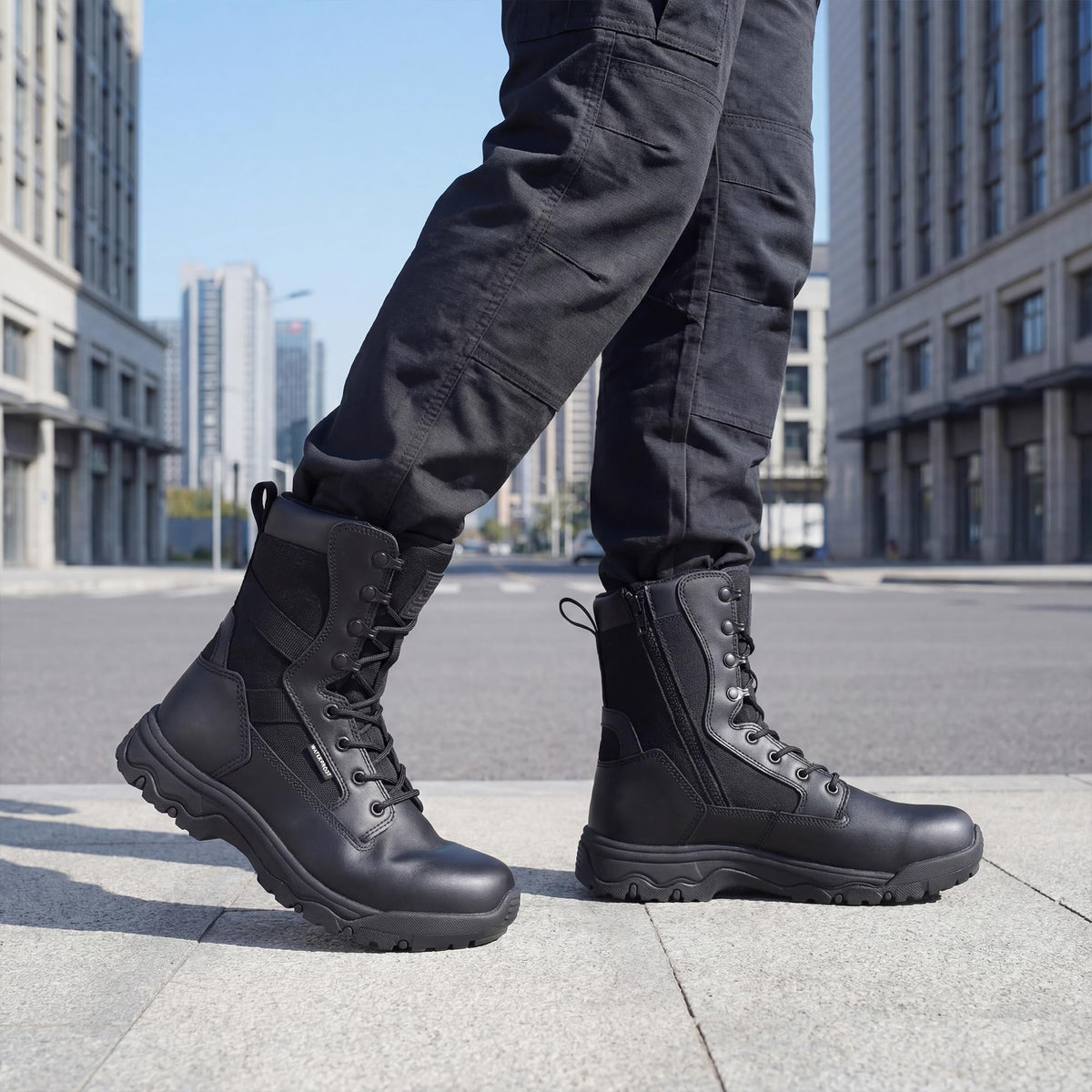 Waterproof Side Zip 8" Tactical Boot O320